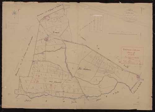 Section A dite du Bourg 2e feuille. Plan révisé pour 1934.