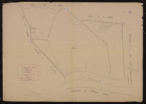 Section B 1ère feuille. Plan révisé pour 1934.