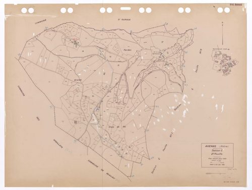 Section C 2e feuille. Plan révisé pour 1934. Edition à jour pour 1985.