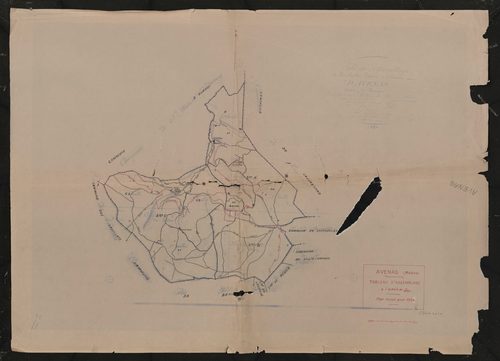 Tableau d'assemblage (TA). Plan révisé pour 1934.