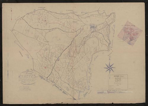 Section C 2e feuille (ancienne 2e feuille). Plan révisé pour 1934.