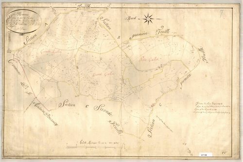 Section C dite de Pardon, feuille n°3 (parcelles 441-615).