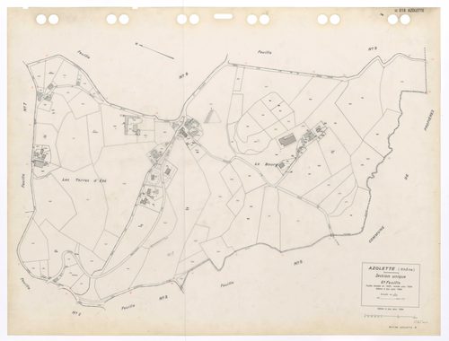 Section unique feuille n°6. Feuille dressée en 1825 révisée pour 1934. Edition à jour pour 1984.