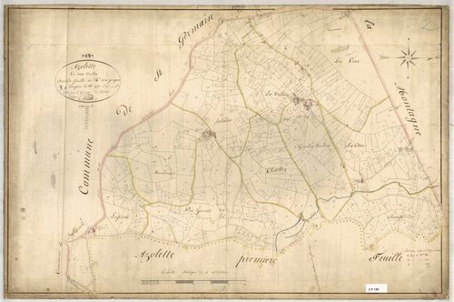 Section unique, feuille n°2 (parcelles 370-927).