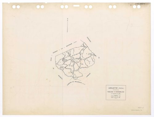 Tableau d'assemblage (TA). Plan révisé pour 1934. Edition à jour pour 1984.