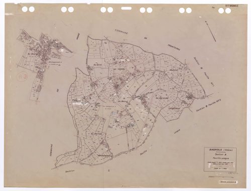 Section A feuille unique. Feuille dressée en 1827 révisée pour 1937. Edition à jour pour 1983.