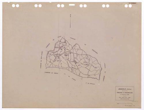 Tableau d'assemblage (TA). Plan révisé pour 1937. Edition à jour pour 1983.