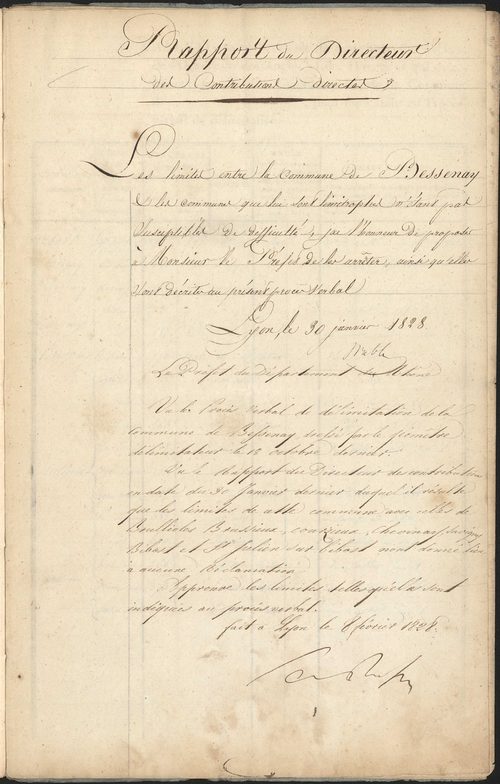 Bessenay, 18 octobre 1827.