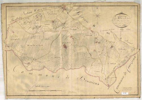 Section E dite de la Rivière, feuille unique (parcelles 1-644).