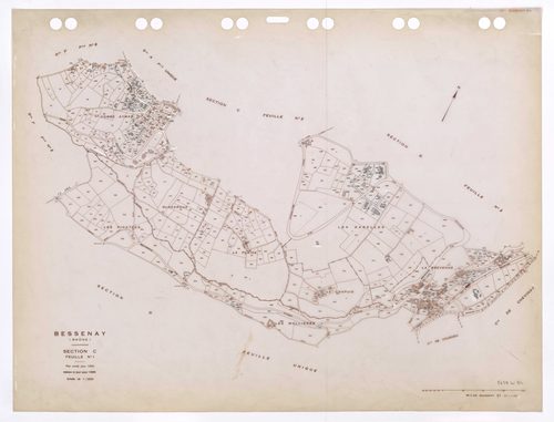 Section C feuille n°1. Plan révisé pour 1940. Edition à jour pour 1986.