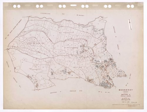 Section A feuille unique. Plan révisé pour 1940. Edition à jour pour 1986.