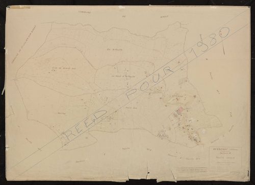 Section A feuille unique. Plan révisé pour 1940. Rééditée pour 1980.