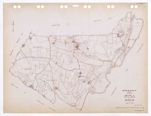 Section D feuille unique. Plan révisé pour 1940. Edition à jour pour 1986.