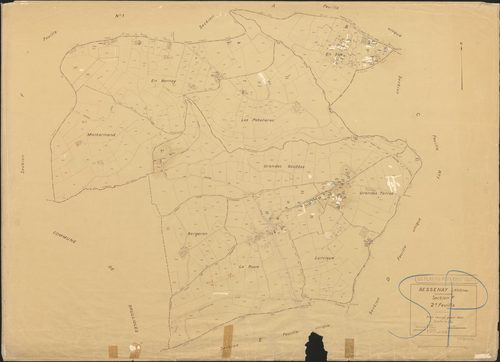 Section F 2e feuille. Plan révisé pour 1940.