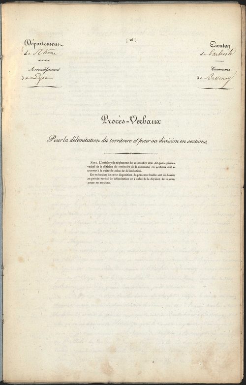 Bessenay, 18 octobre 1827.