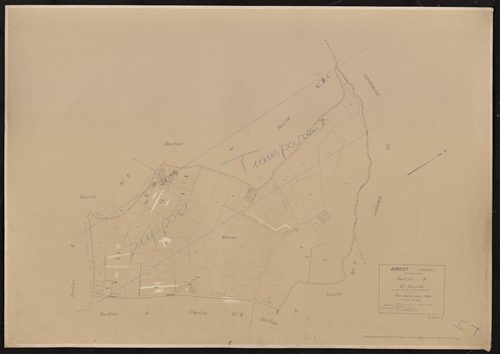 Section A 6e feuille (partie de l'ancienne 2e feuille). Plan révisé pour 1932.
