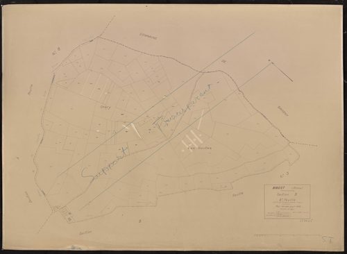 Section B 4e feuille (partie de l'ancienne feuille unique). Plan révisé pour 1932.