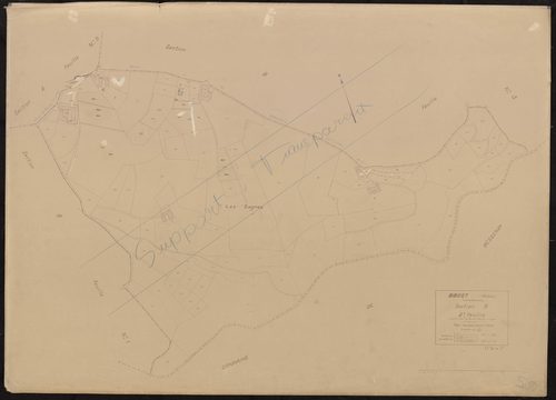 Section B 2e feuille (partie de l'ancienne feuille unique). Plan révisé pour 1932.