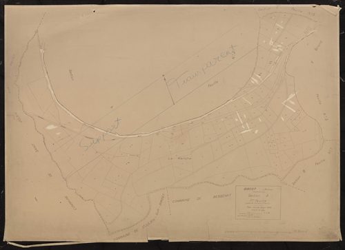 Section A 1ère feuille (partie de l'ancienne 1ère feuille). Plan révisé pour 1932.