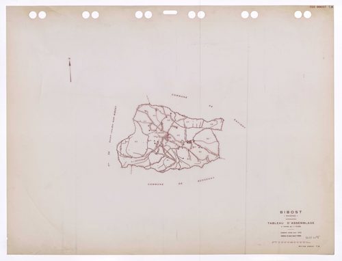 Tableau d'assemblage (TA). Cadastre révisé pour 1932. Edition à jour pour 1985.