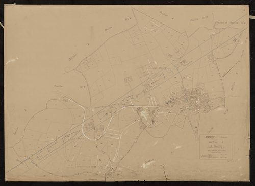 Section A 5e feuille (partie de l'ancienne 1ère feuille). Plan révisé pour 1932. Réédition pour 1982.
