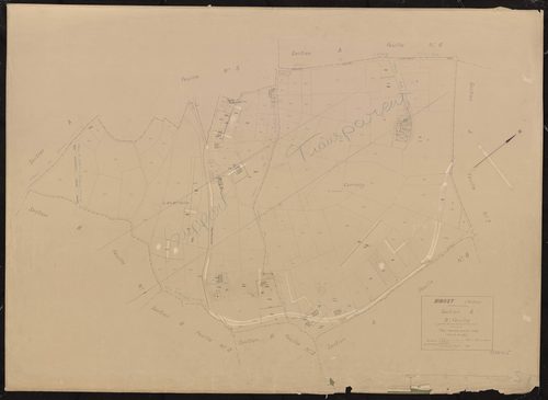 Section A 9e feuille (partie de l'ancienne 2e feuille). Plan révisé pour 1932.
