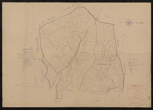Section C dite du Haut de Blacé 1ère feuille. Plan révisé pour 1940.