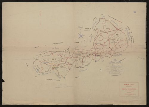 Tableau d'assemblage (TA). Plan révisé pour 1940.
