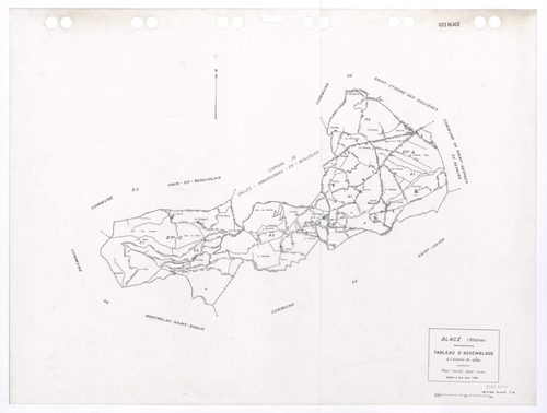 Tableau d'assemblage (TA). Plan révisé pour 1940. Edition à jour pour 1983.