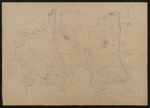 Section C dite du Haut de Blacé 2e feuille. Plan révisé pour 1940.