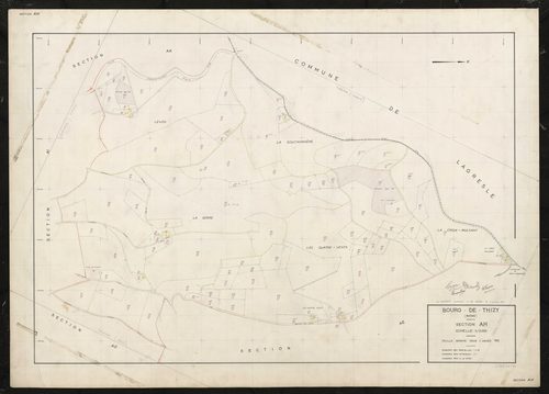 Section AH. Feuille refaite pour 1965.