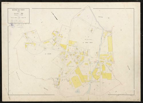 Section AB. Feuille refaite pour 1965.