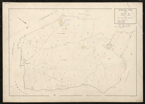 Section AL. Feuille refaite pour 1965.