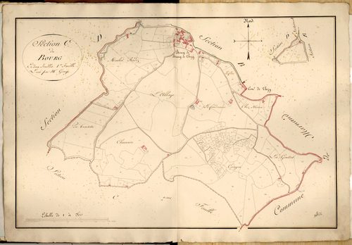 Section C dite du Bourg, feuille n°1.