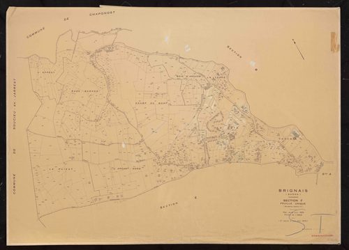 Section F feuille unique. Plan révisé pour 1953. 2e édition à jour pour 1975.