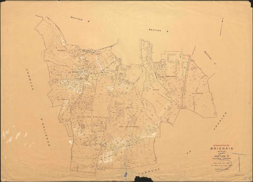 Section D feuille unique. Plan révisé pour 1953. 2e édition à jour pour 1975.
