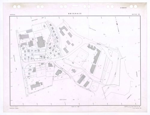 Section BK. Feuille remaniée pour 1988.
