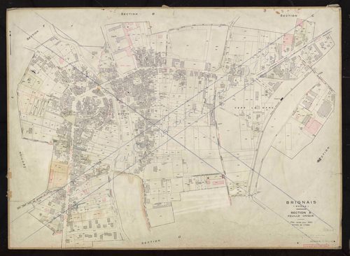 Section A feuille unique. Plan révisé pour 1953. Feuille rééditée pour 1975.