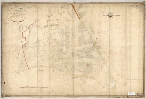 Section B dite des Barrolles, feuille unique (parcelles 1-291).