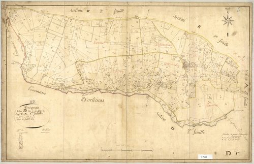 Section D dite de la Côte, feuille n°1 (parcelles 1-462).