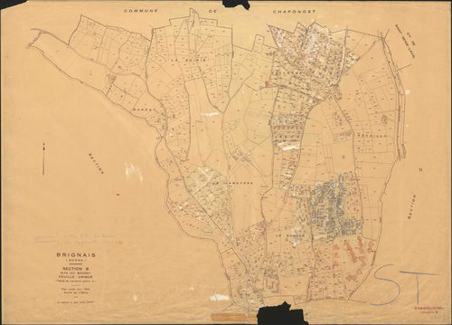 Section B feuille unique. Plan révisé pour 1953. 2e édition à jour pour 1975.