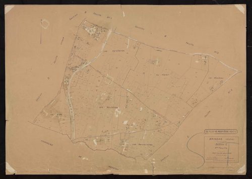 Section C feuille n°1. Plan révisé pour 1936.