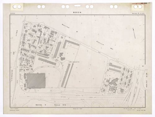 Section D feuille n°2. Plan établi pour 1950. 3e édition à jour pour 1979.