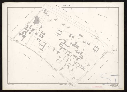 Section A feuille n°2. Plan établi pour 1950. 2e édition à jour pour 1978.