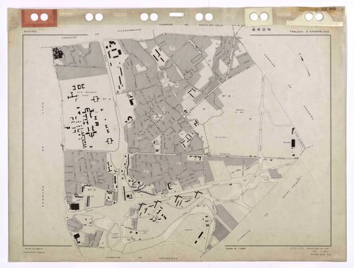 Tableau d'assemblage (TA). Cadastre établi pour 1950. 2e édition à jour pour 1979.