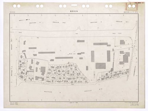 Section A feuille n°3. Plan établi pour 1950. 4e édition à jour pour 1979.