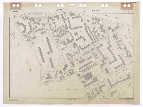 Section B feuille n°1. Plan établi pour 1950. 4e édition à jour pour 1979.