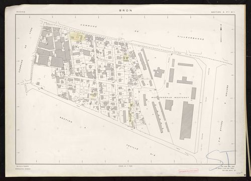 Section A feuille n°1. Plan établi pour 1950. 2e édition à jour pour 1978.