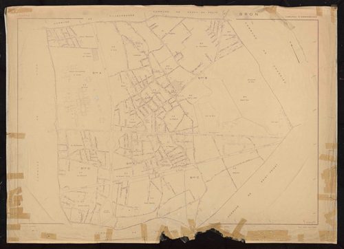 Tableau d'assemblage (TA). Plan établi pour 1950.