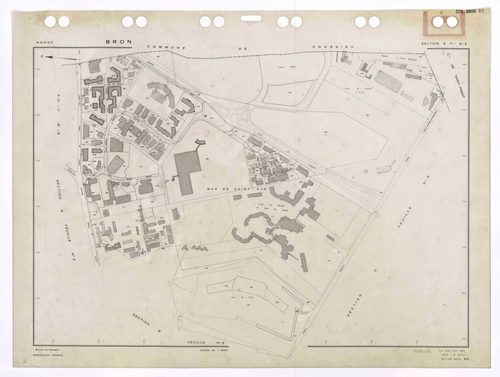 Section B feuille n°5. Plan établi pour 1950. 3e édition à jour pour 1979.